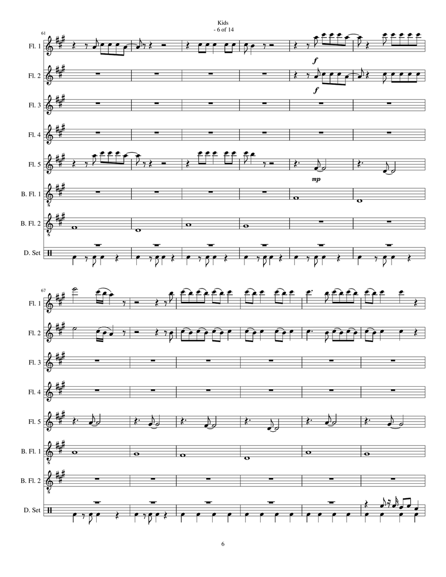 Kids Woodwind Ensemble scores gallery preview page 6