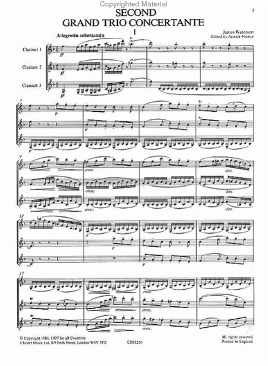 Second Grand Trio Concertante Clarinet Trio scores gallery preview page 2