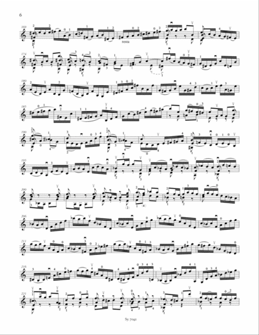 Sonata II, BWV 1003 Sonata II, BWV 1003 Violin Solo scores gallery preview page 5