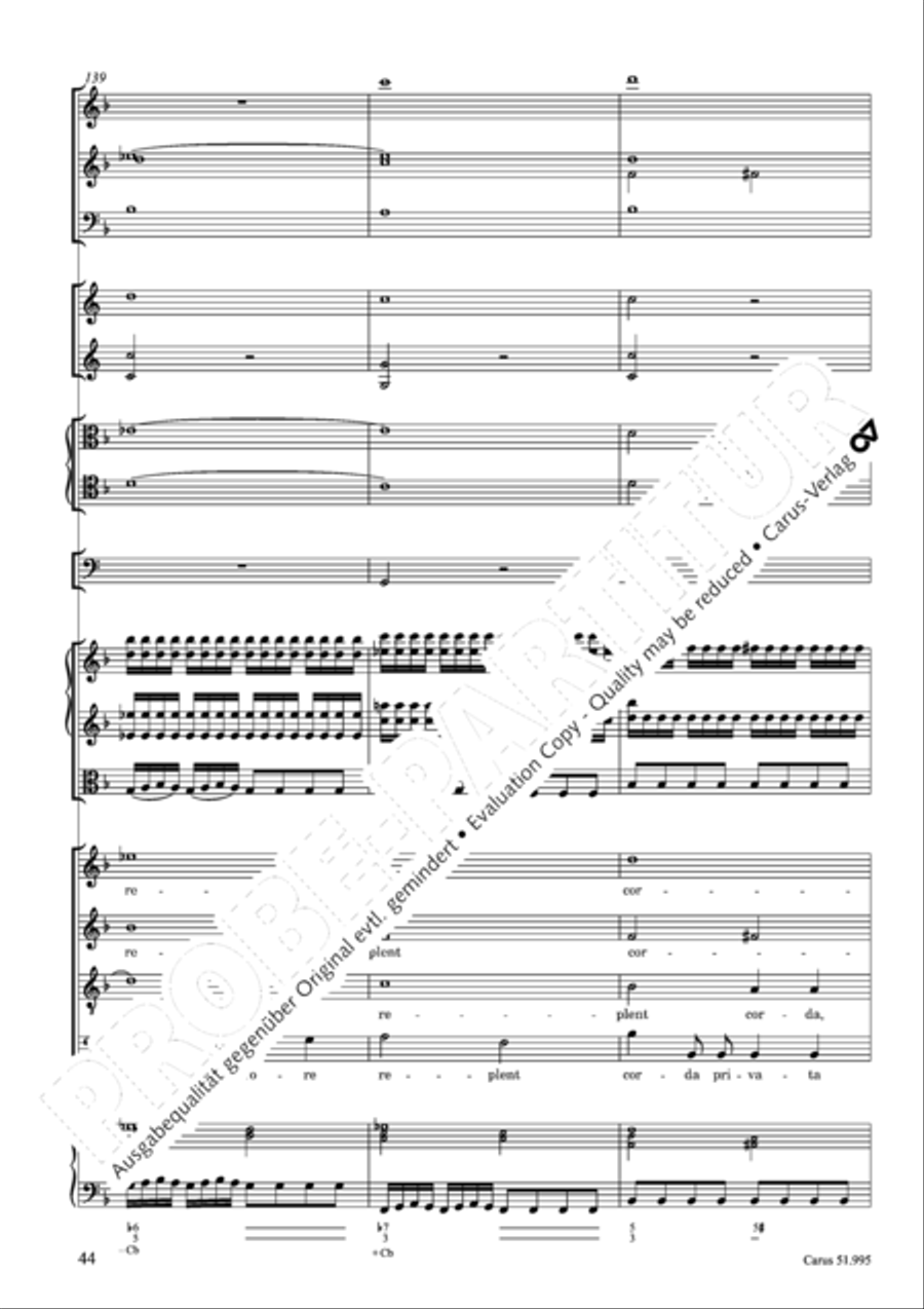 Insanae et vanae curae 4-Part scores gallery preview page 45
