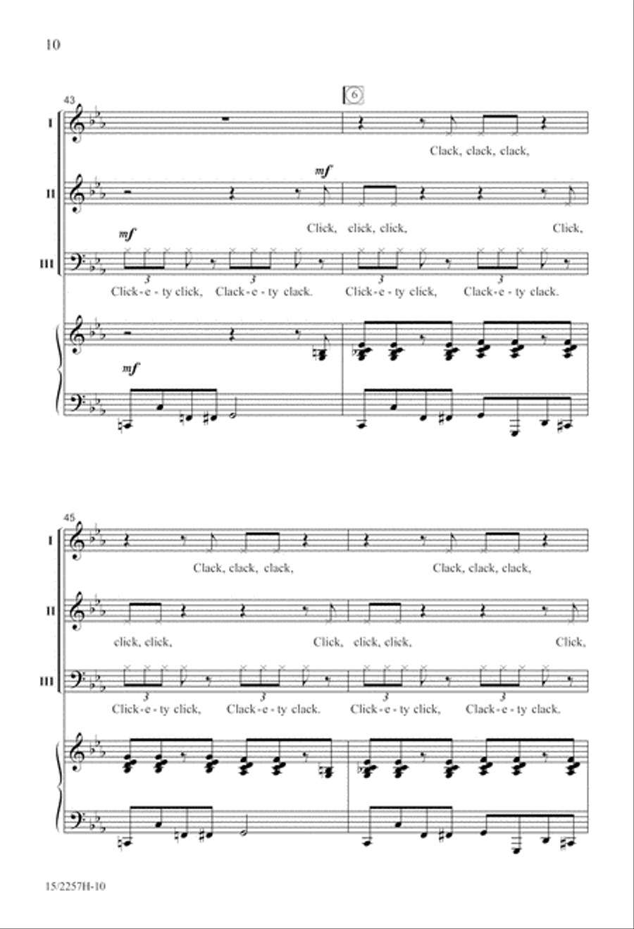 Fun Train Fun Train 3-Part scores gallery preview page 10