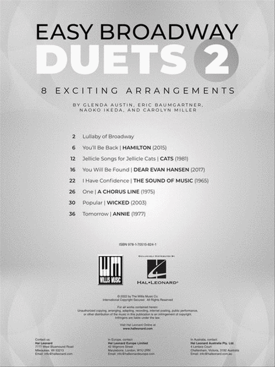 Easy Broadway Duets 2 Easy Broadway Duets 2 Piano scores gallery preview page 3