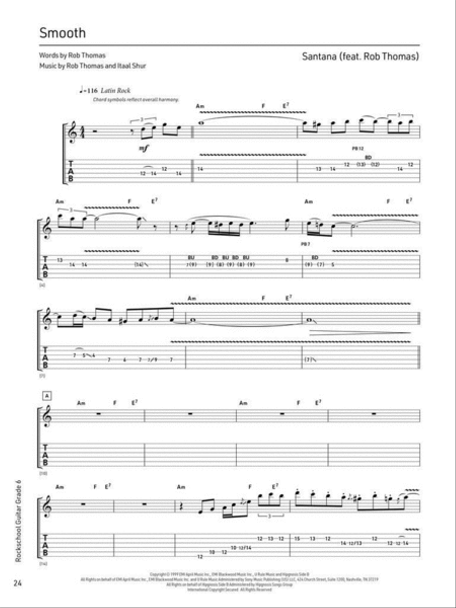 Rockschool Guitar Grade 6 (2024) Acoustic Guitar scores gallery preview page 3