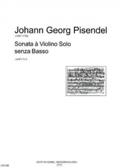 Sonata : a violino solo senza basso, JunPV IV:2