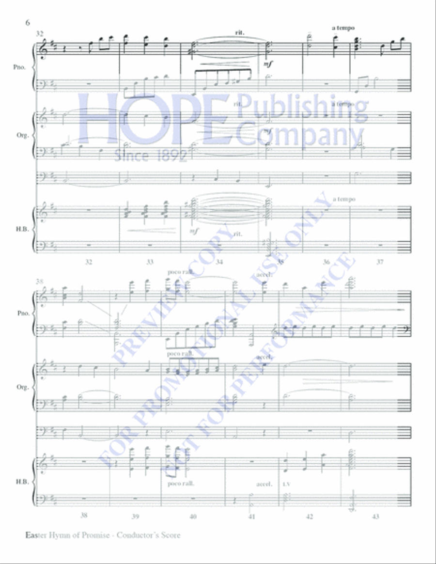 Easter Hymn of Promise Choir scores gallery preview page 5