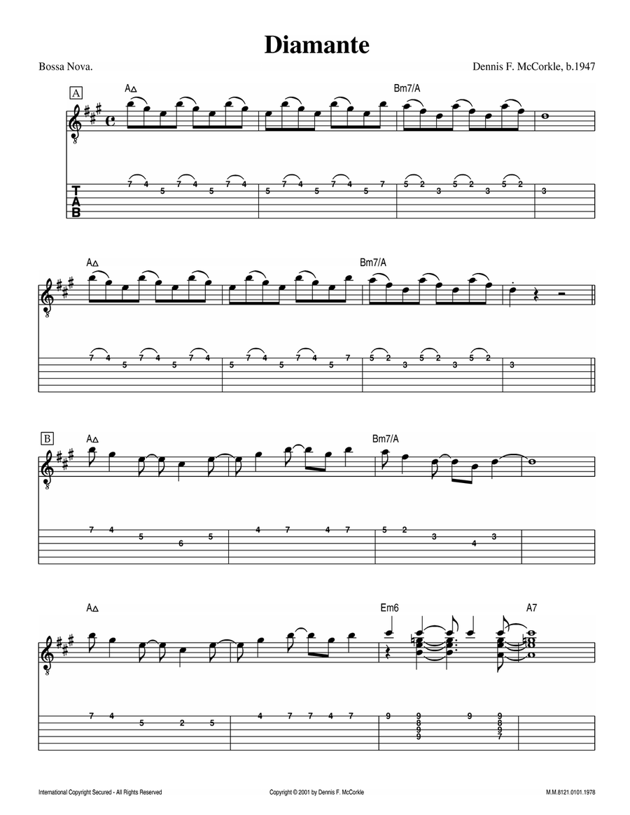 Diamante Electric Guitar scores gallery preview page 5