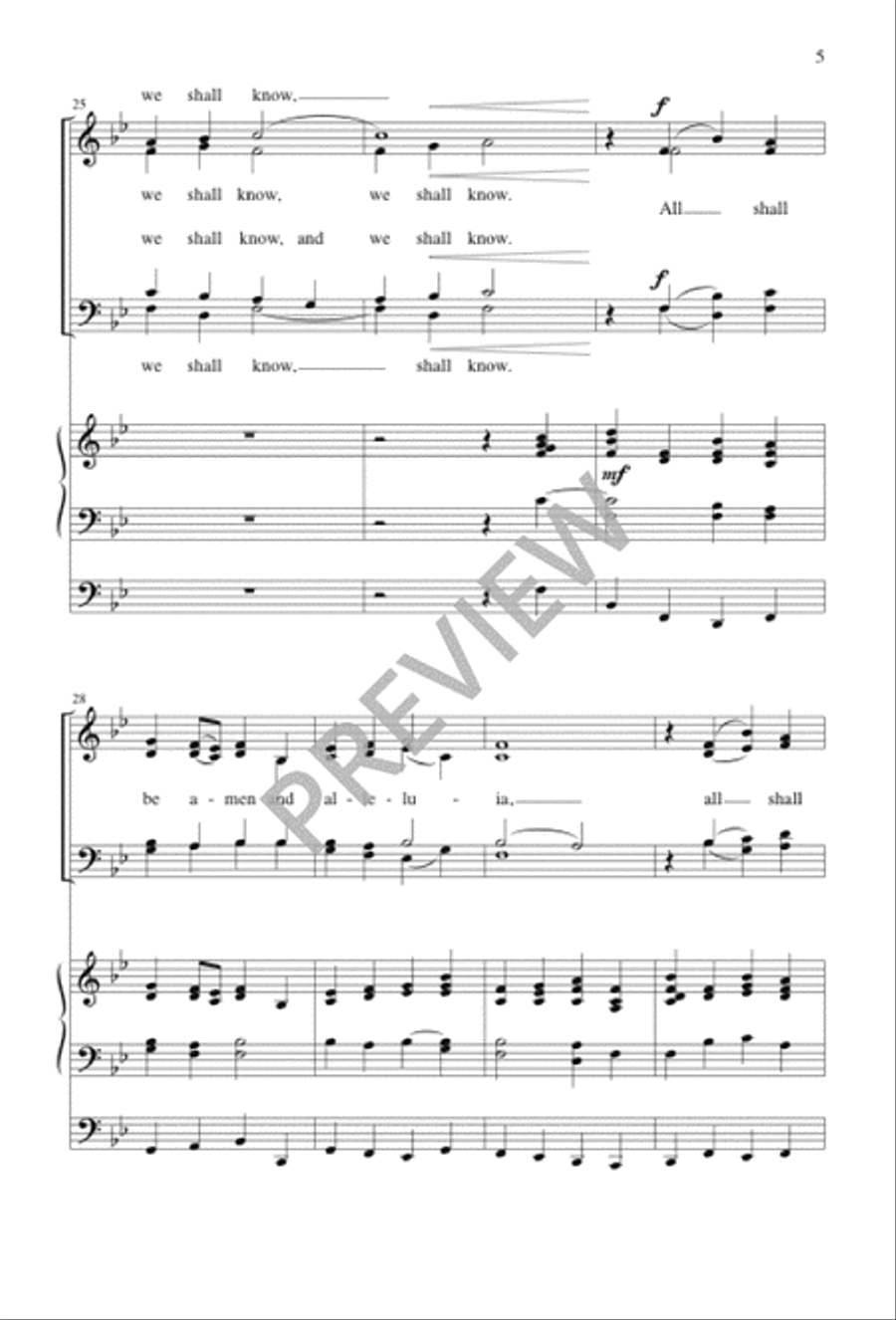All Shall Be Amen and Alleluia Divisi scores gallery preview page 6