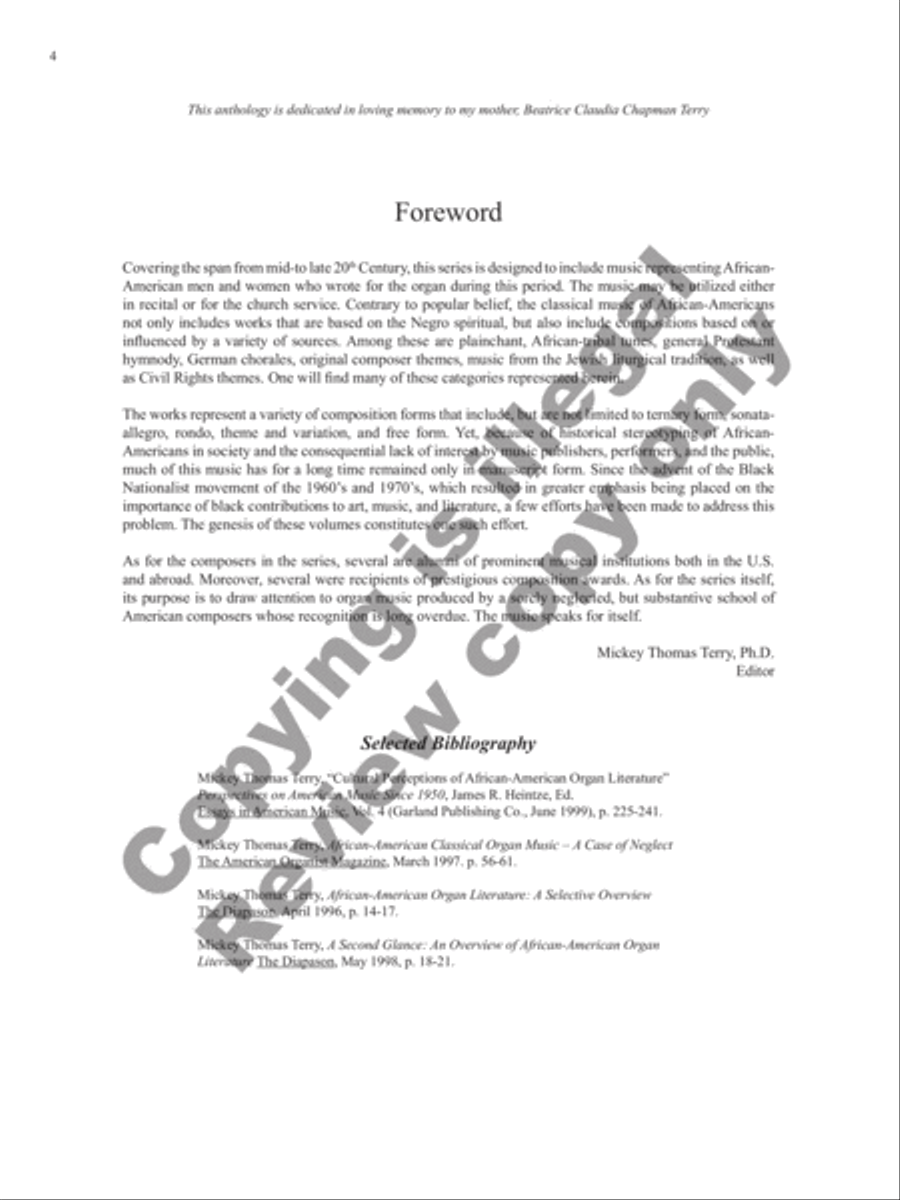 African-American Organ Music Anthology, Volume 8 Organ scores gallery preview page 3
