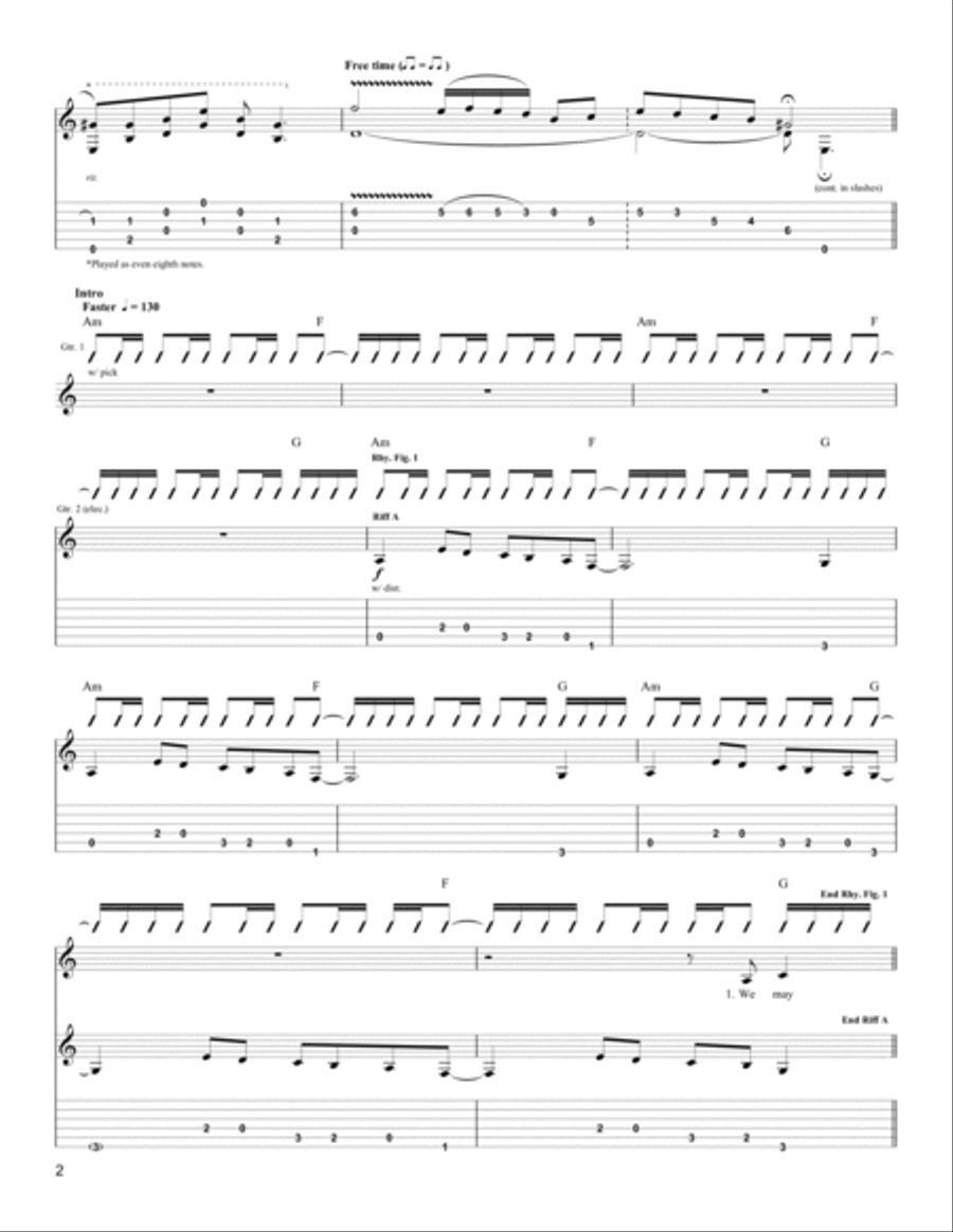 Crazy On You Acoustic Guitar scores gallery preview page 2