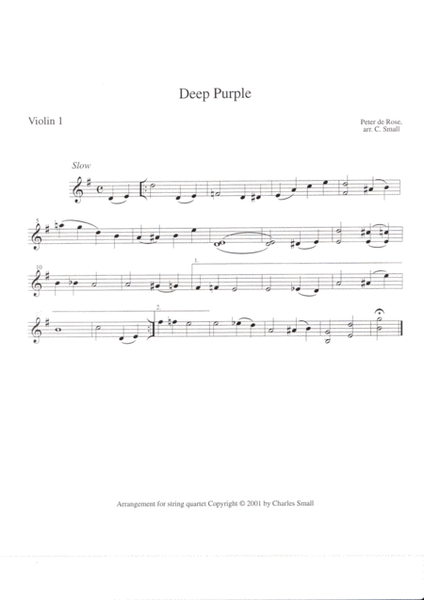 Deep Purple -- string quartet image number null