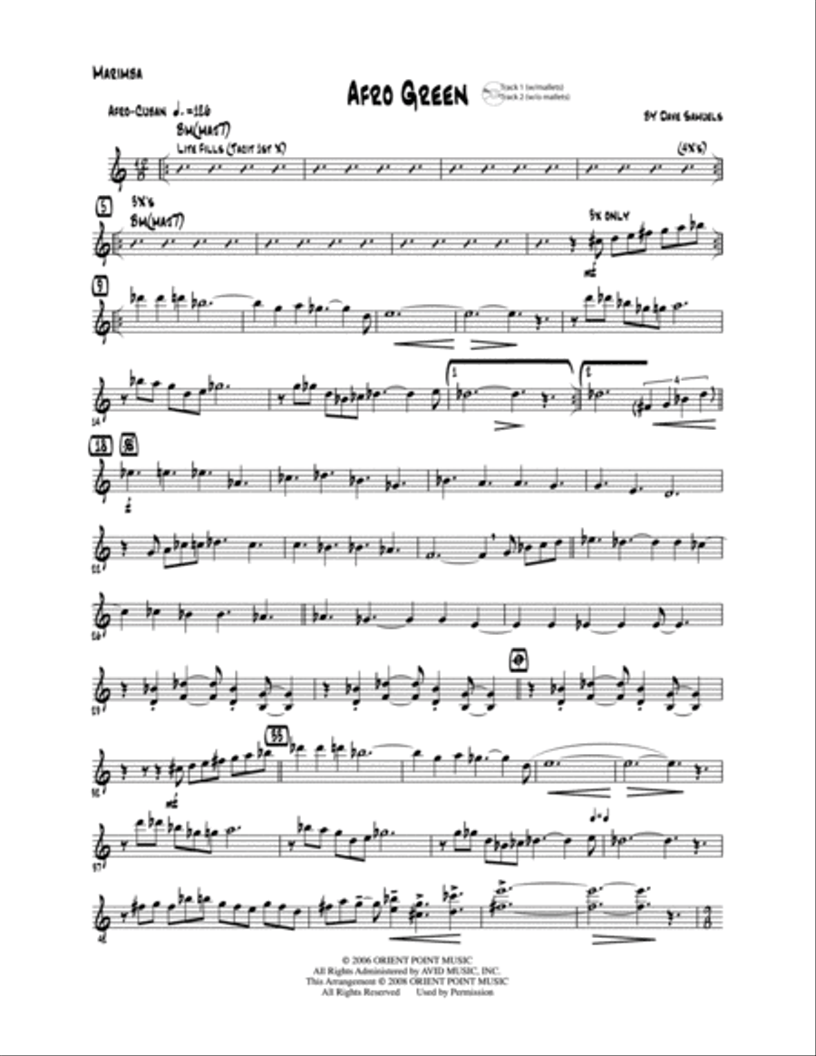 Afro-Cuban Big Band Play-Along for Mallets CD scores gallery preview page 4