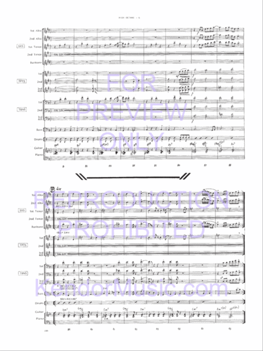 High Octane Jazz Ensemble scores gallery preview page 7