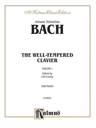 Book cover for The Well-Tempered Clavier, Volume 1