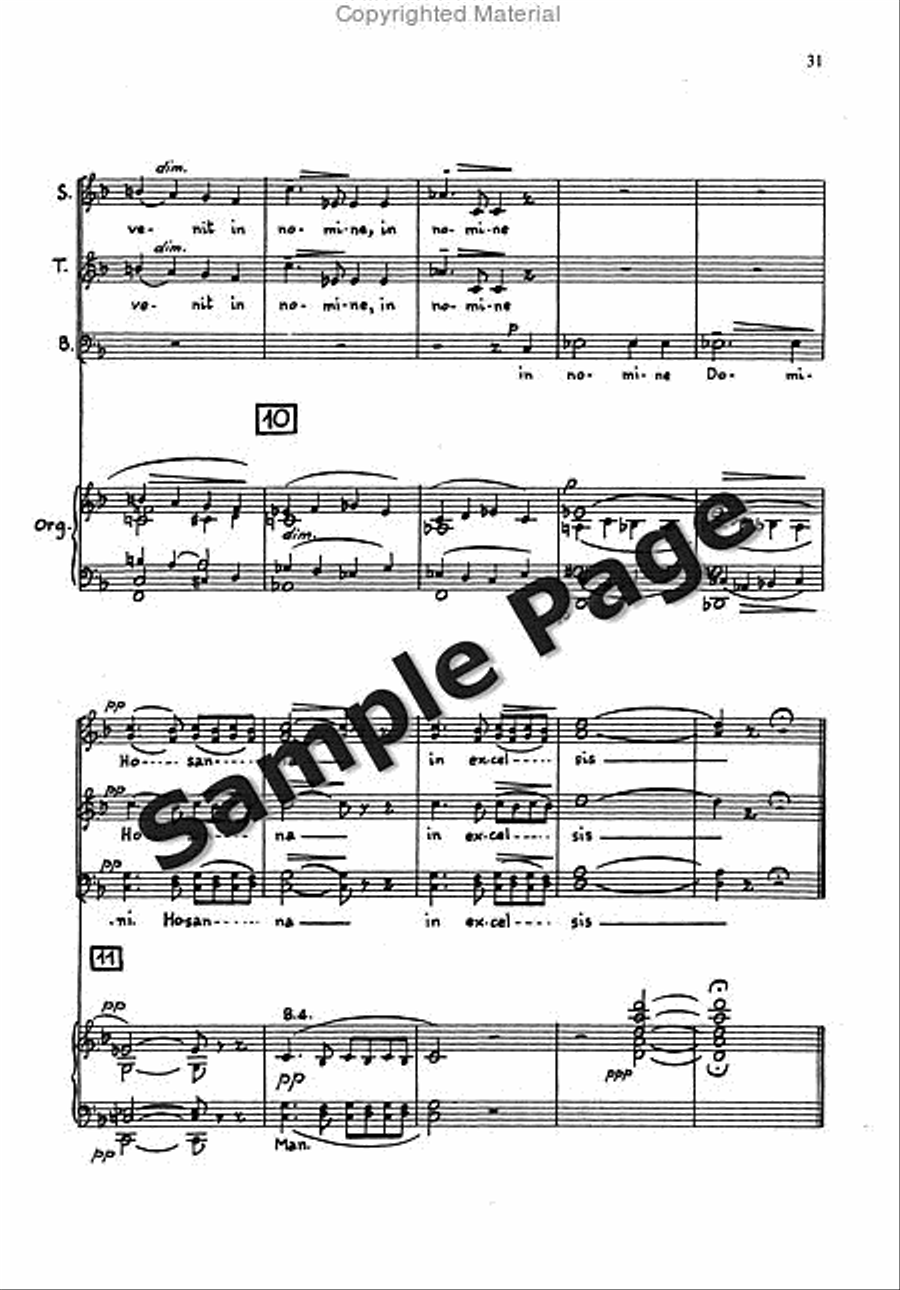 Messa Breve For Mixed Choir (3 Voices Stb) And Organ STB scores gallery preview page 30