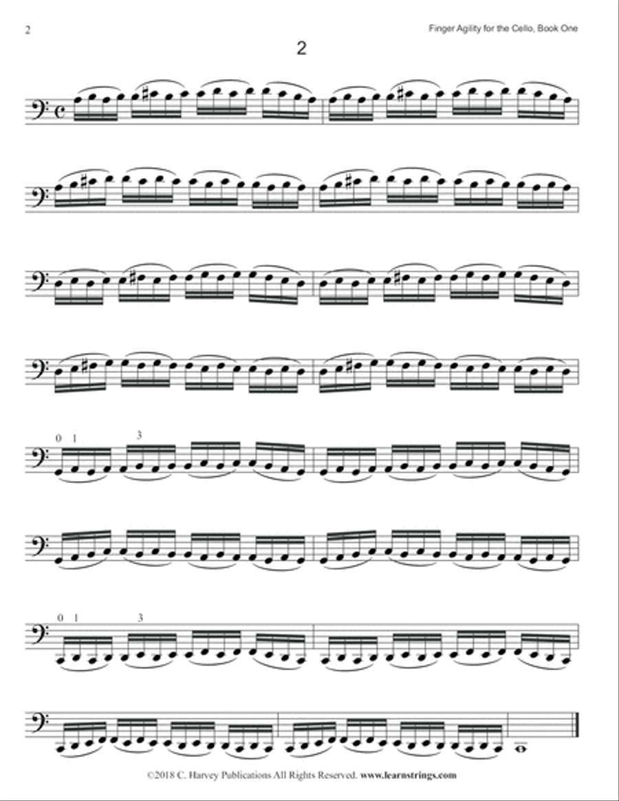 Finger Agility for the Cello, Book One Cello Solo scores gallery preview page 6