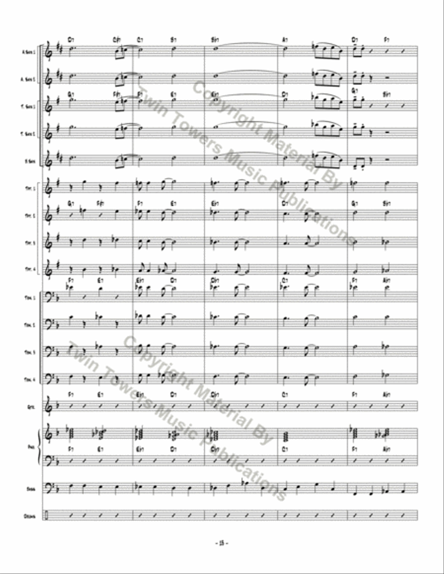 Don't Be Hatin' Jazz Ensemble scores gallery preview page 14