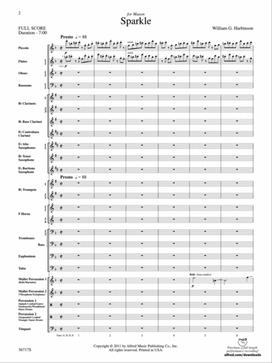 Sparkle Concert Band scores gallery preview page 2
