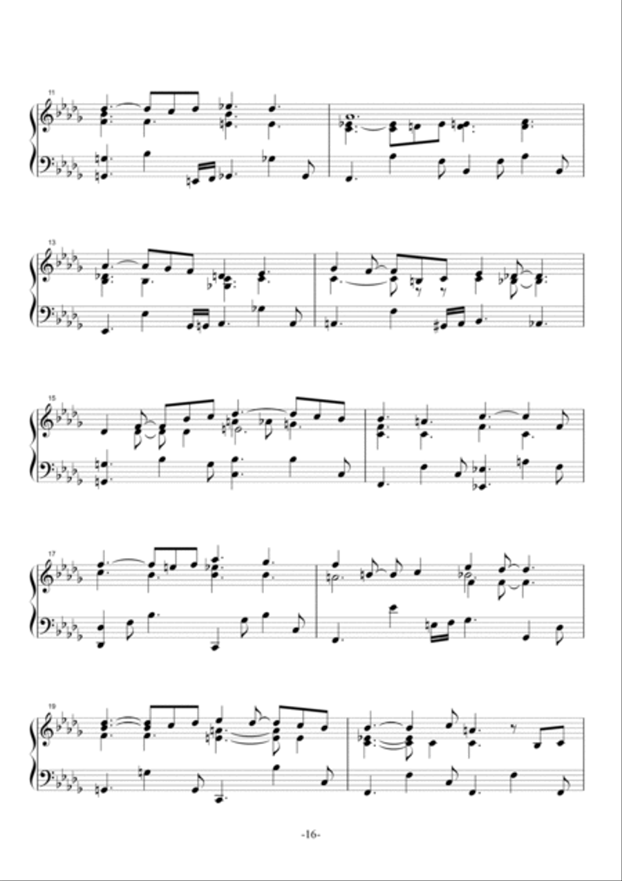 Shapes of a Dream No.567, D-flar major, Op.116 No.8 Piano Solo scores gallery preview page 3