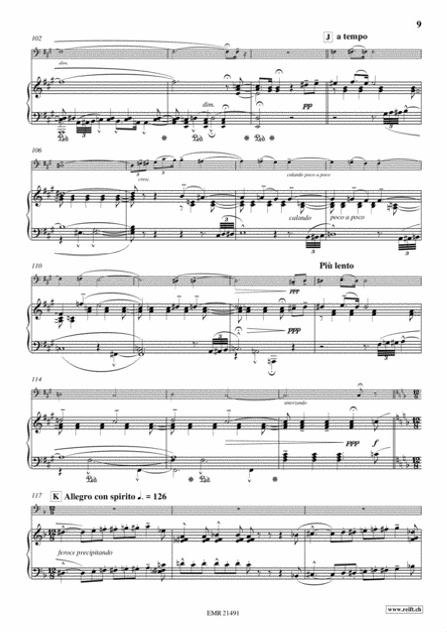 Concerto No. 9 Bass Recorder scores gallery preview page 9