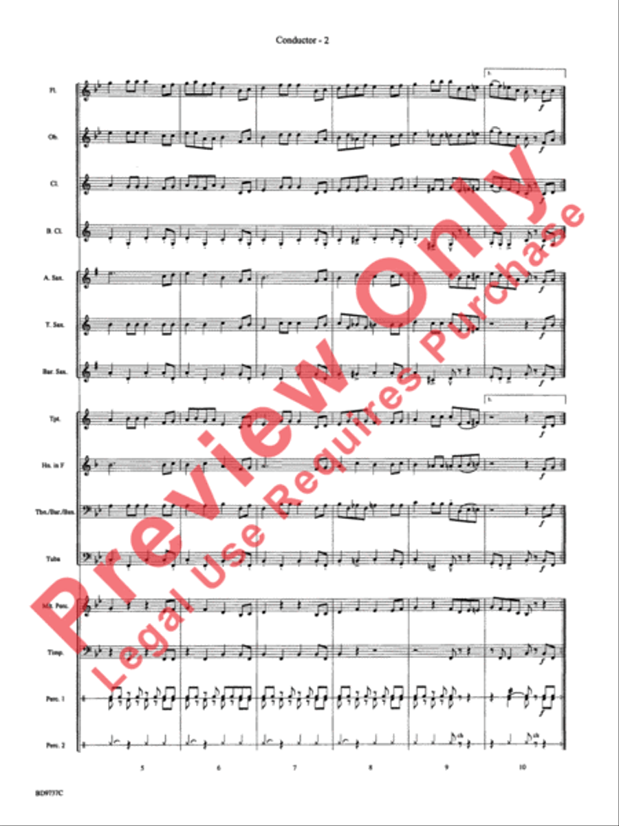 Sousa - The March King Concert Band scores gallery preview page 4