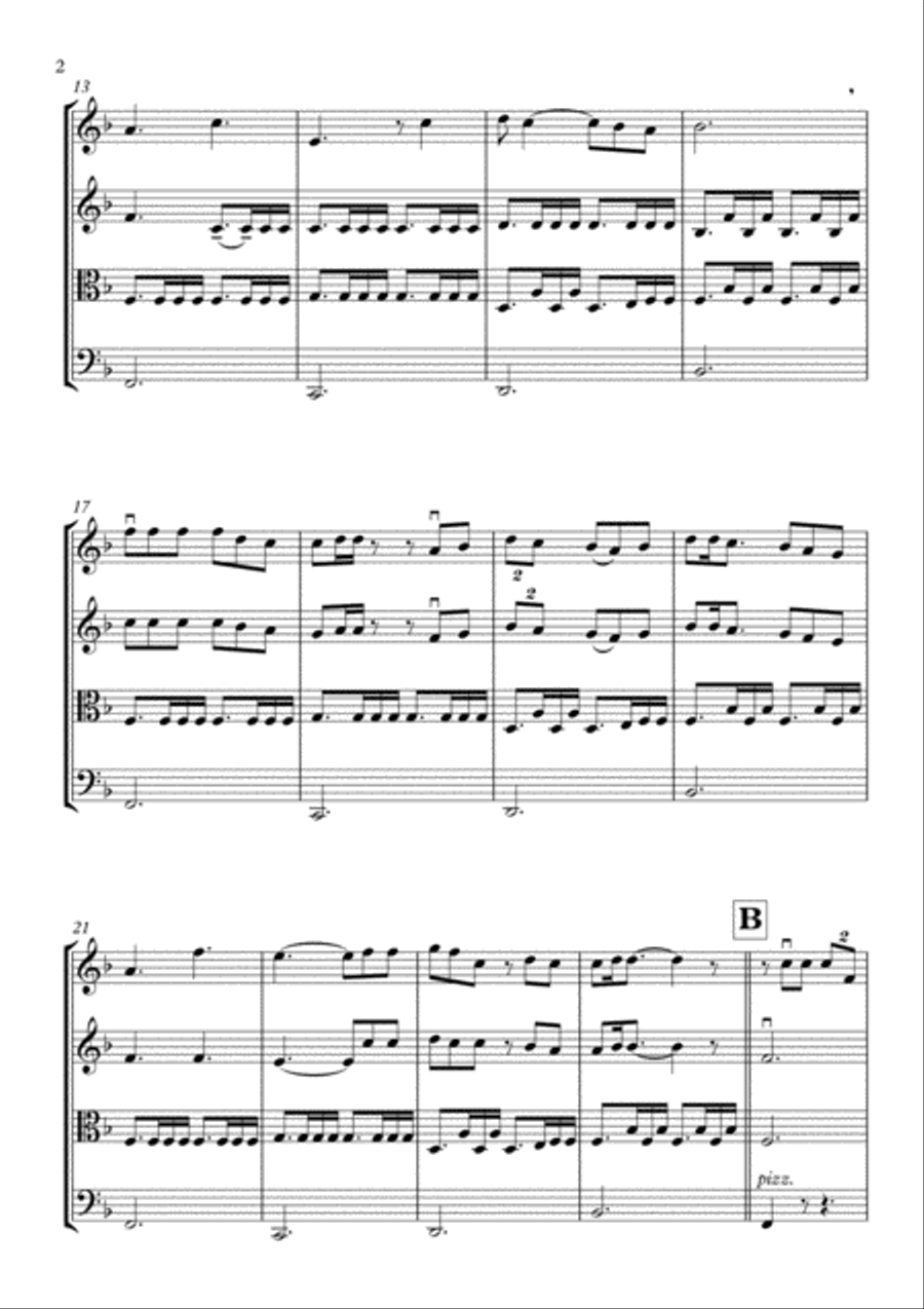 Your Guardian Angel Your Guardian Angel String Quartet scores gallery preview page 3