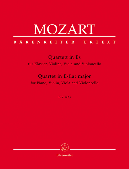 Quartet in E-flat major for Piano, Violin, Viola and Violoncello