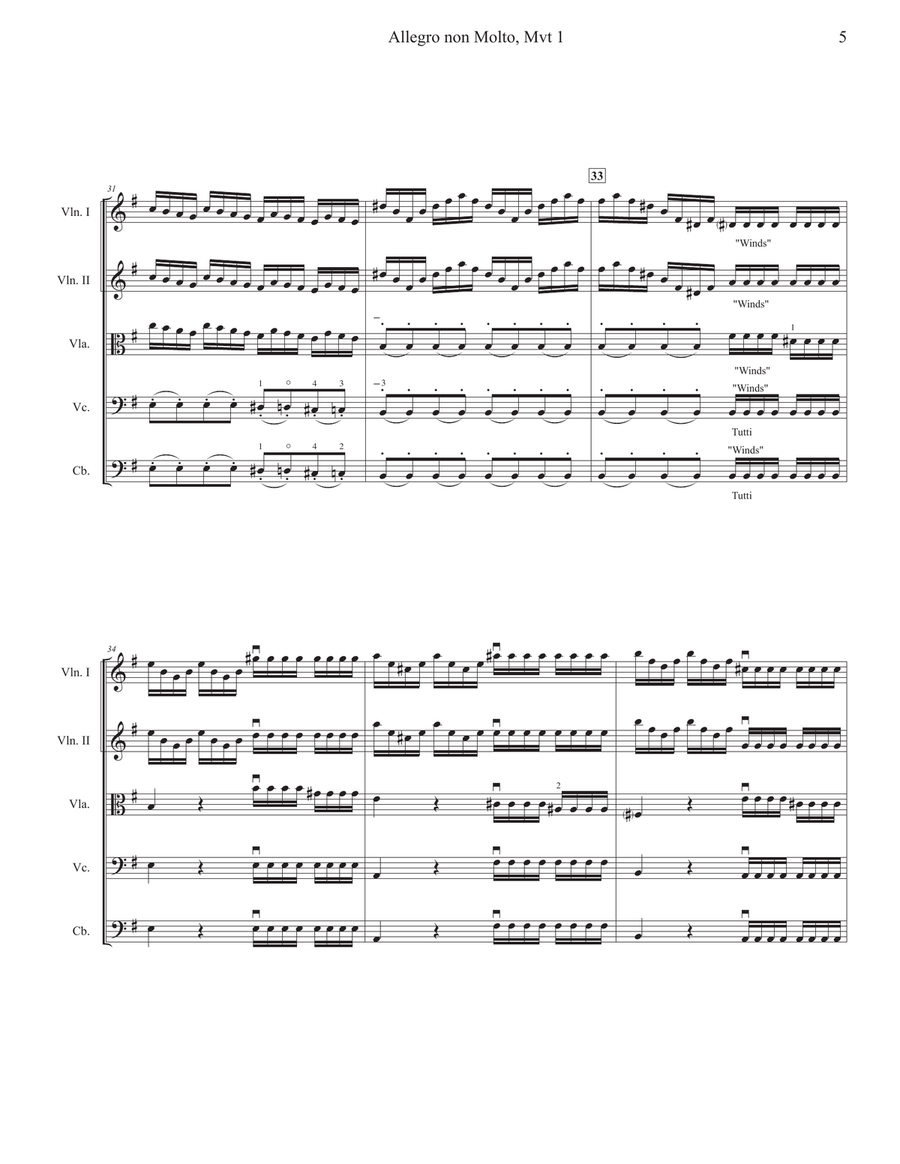 Winter, Movement 1 from Vivaldi's Four Seasons. Grade 3 String Orchestra String Orchestra scores gallery preview page 5