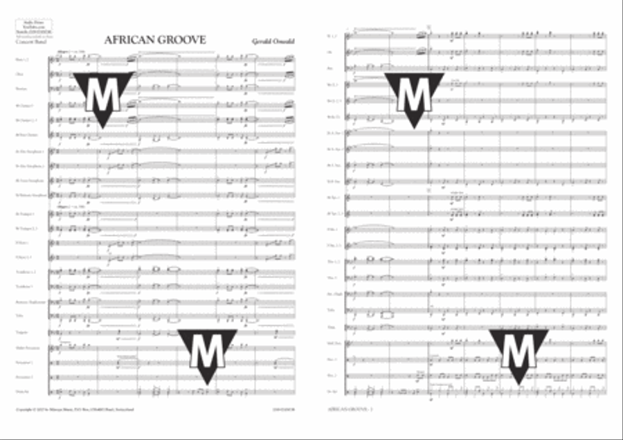 African Groove Concert Band scores gallery preview page 2