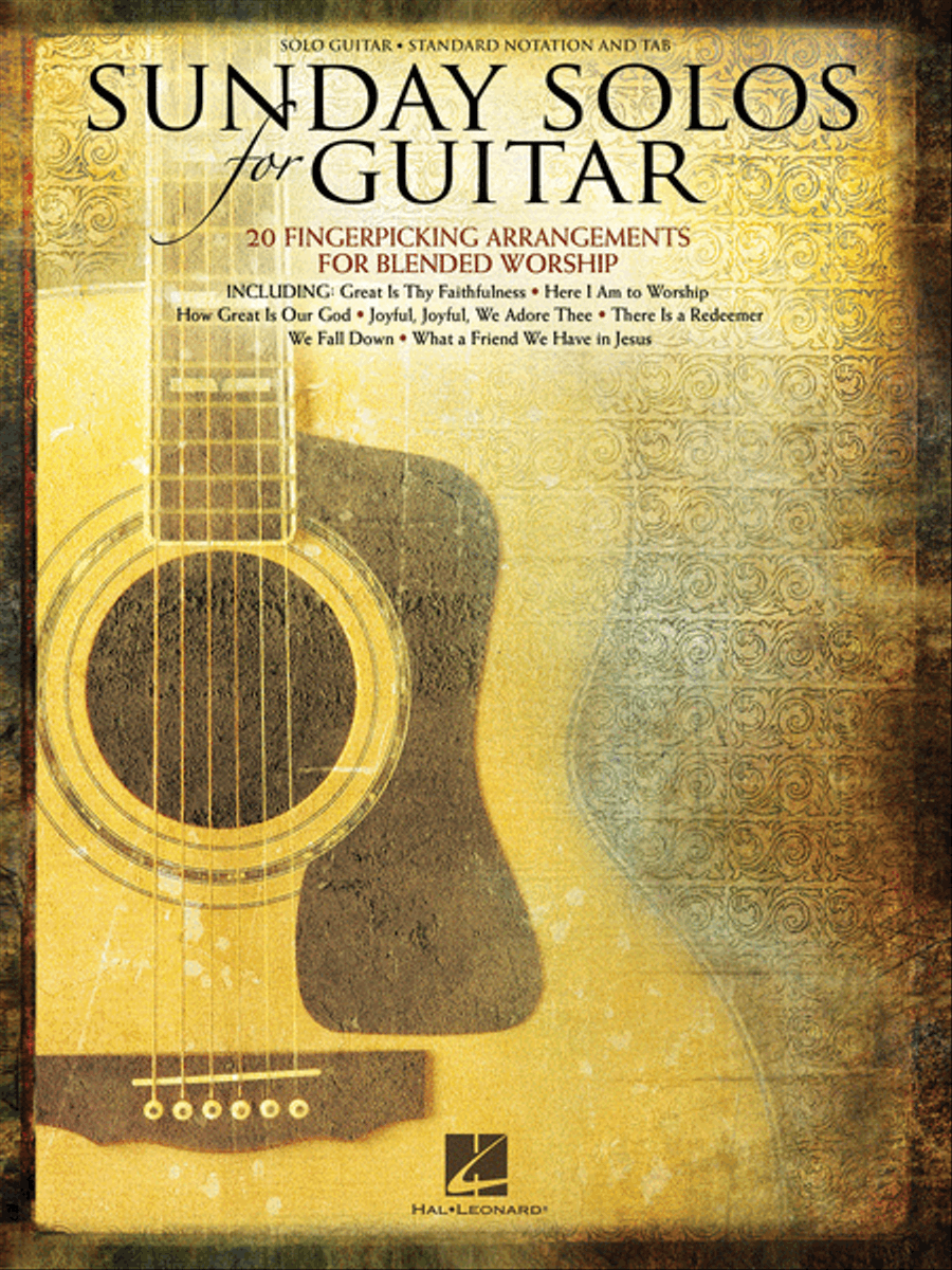 Sunday Solos for Guitar Guitar Tablature scores gallery preview page 1