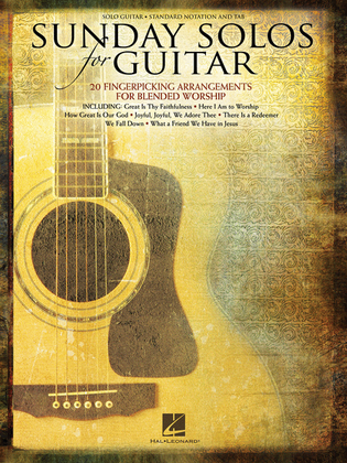 Book cover for Sunday Solos for Guitar