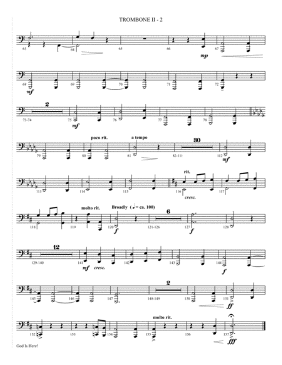 God Is Here 4-Part scores gallery preview page 35