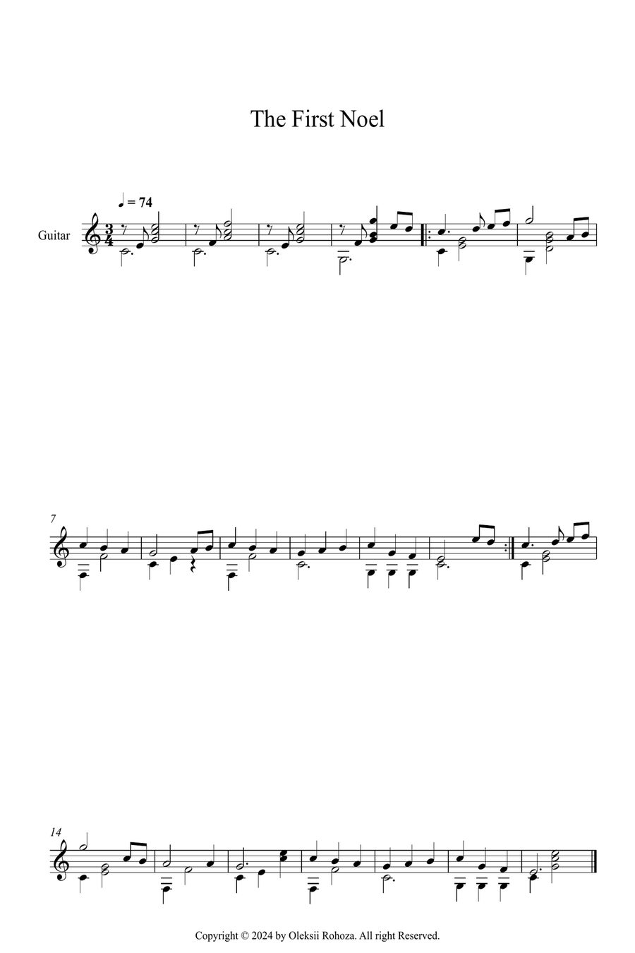 10 Christmas Songs For Acoustic Guitar Acoustic Guitar scores gallery preview page 5