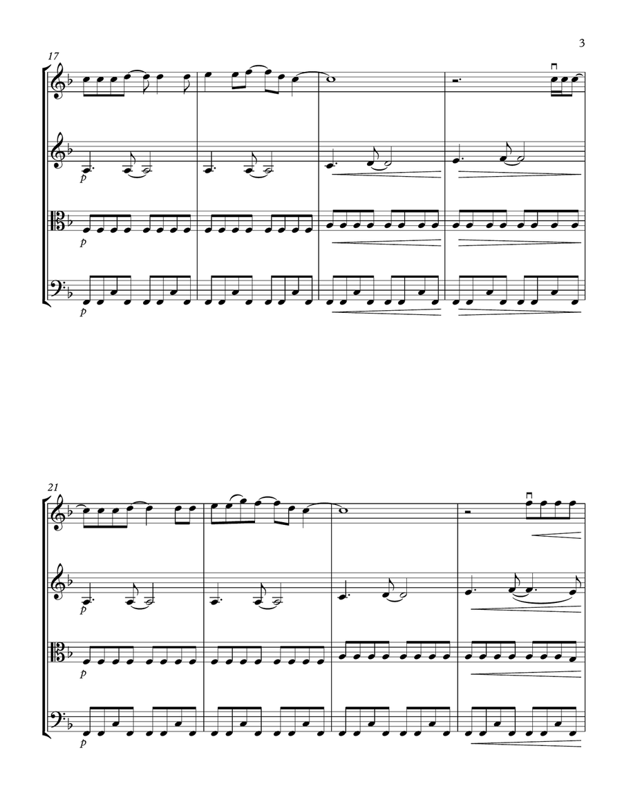 The Best (simply The Best) String Quartet scores gallery preview page 3