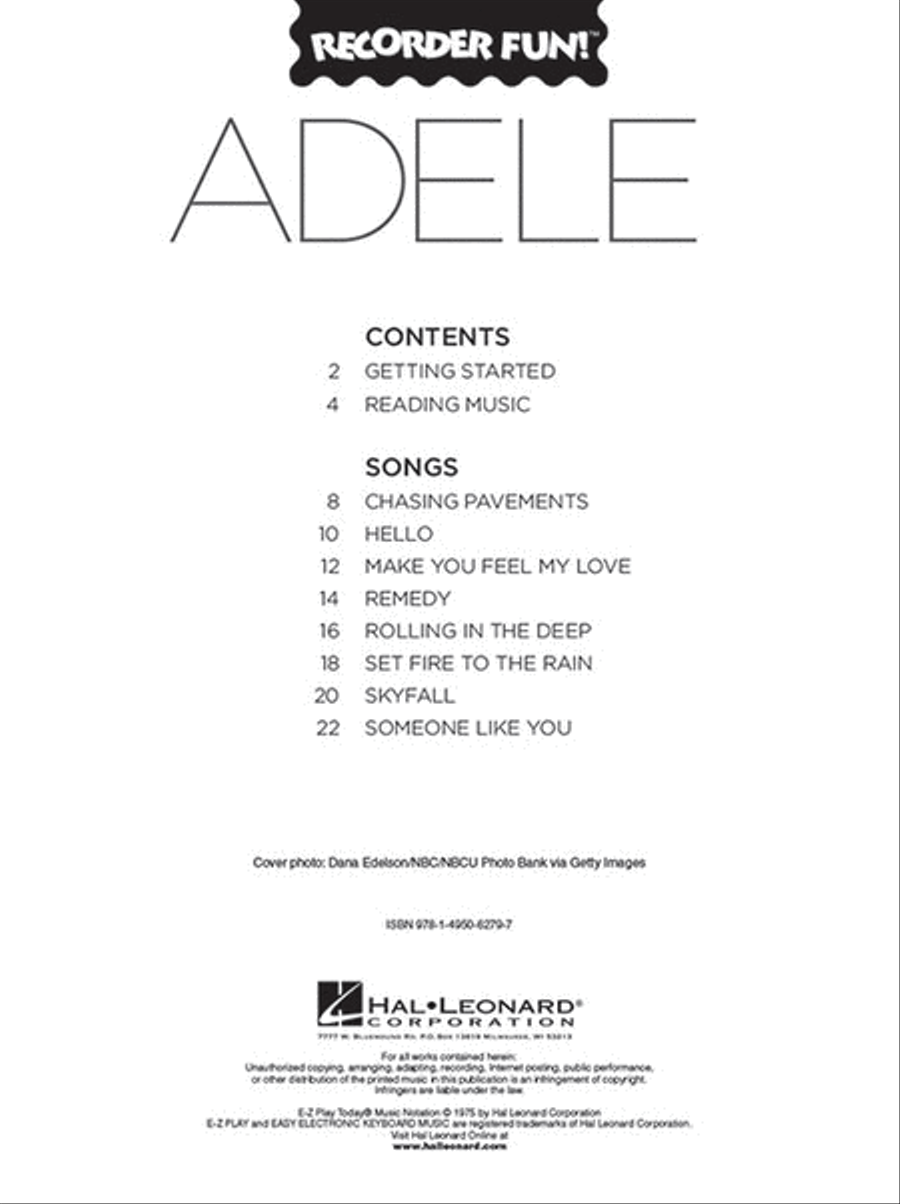 Adele - Recorder Fun! Recorder scores gallery preview page 2