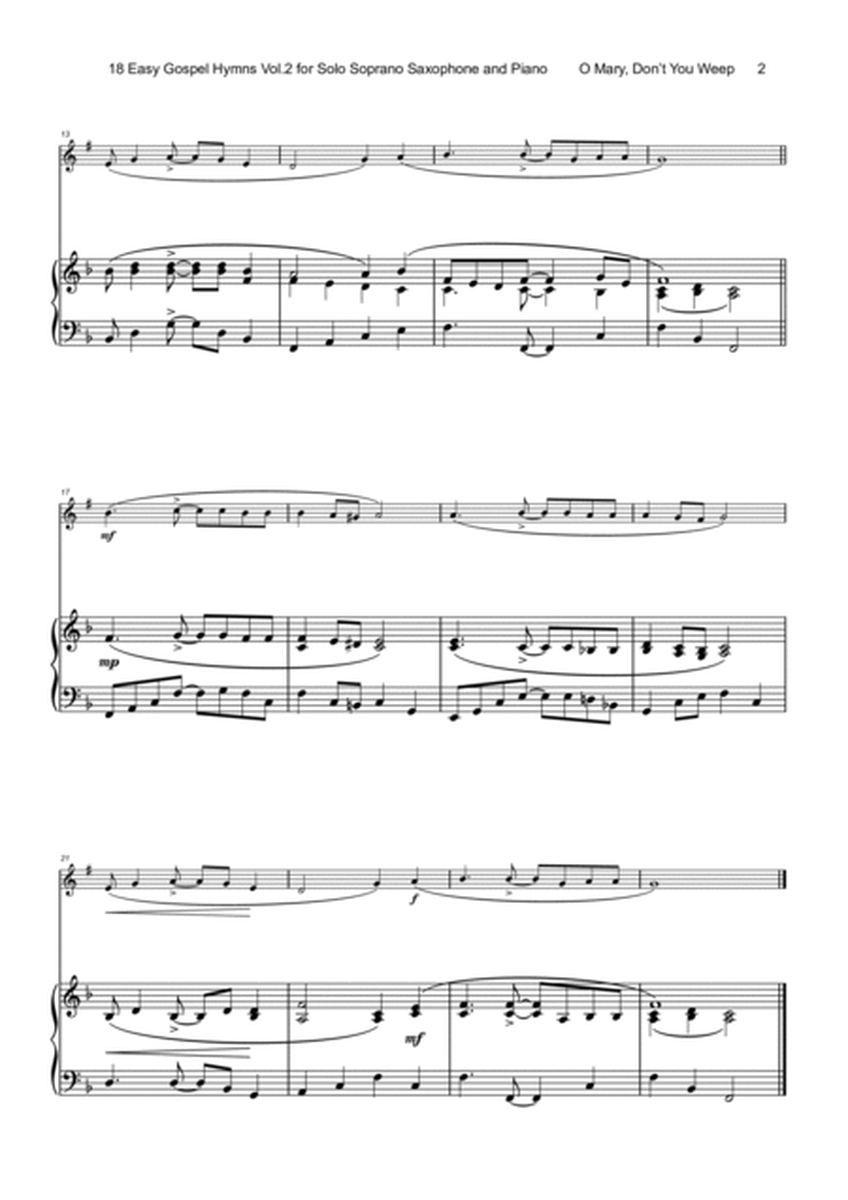 18 Gospel Hymns Vol.2 for Solo Soprano Saxophone and Piano