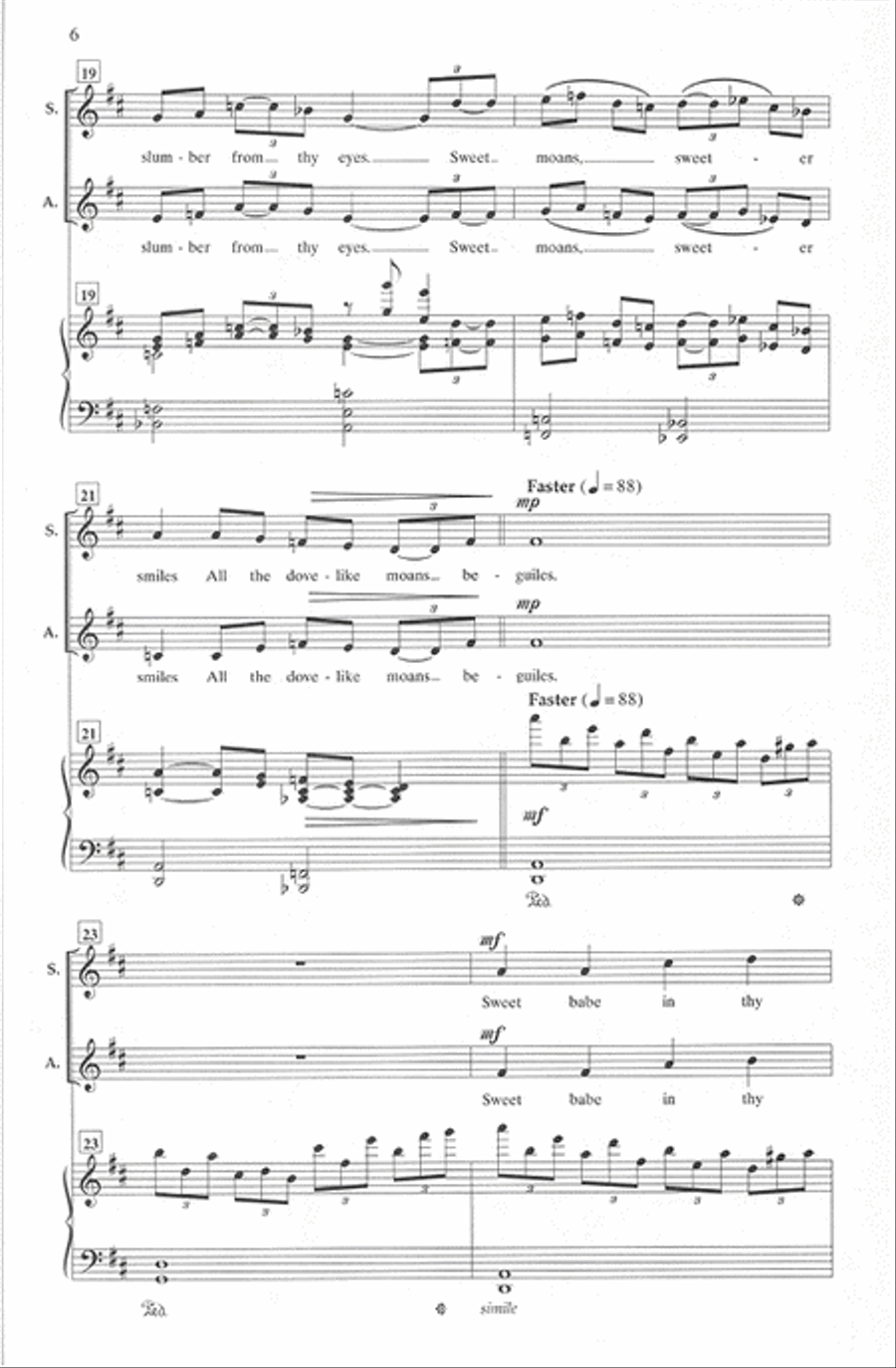 A Cradle Song A Cradle Song SA scores gallery preview page 5