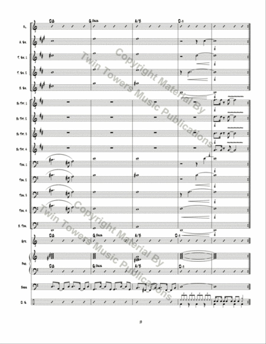 Lindos Olhos: Beautiful Eyes Jazz Ensemble scores gallery preview page 20