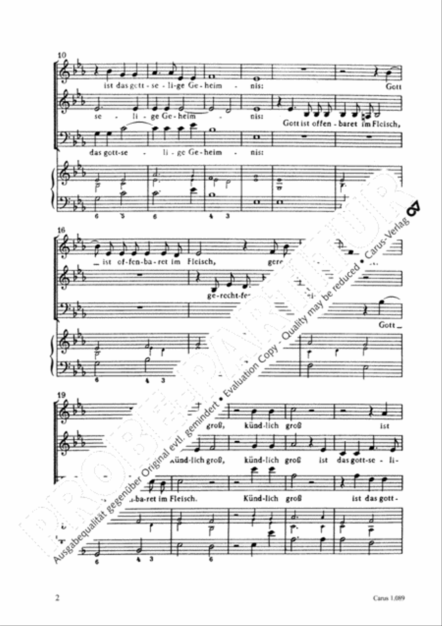 Kundlich gross ist das gottselige 3-Part scores gallery preview page 3