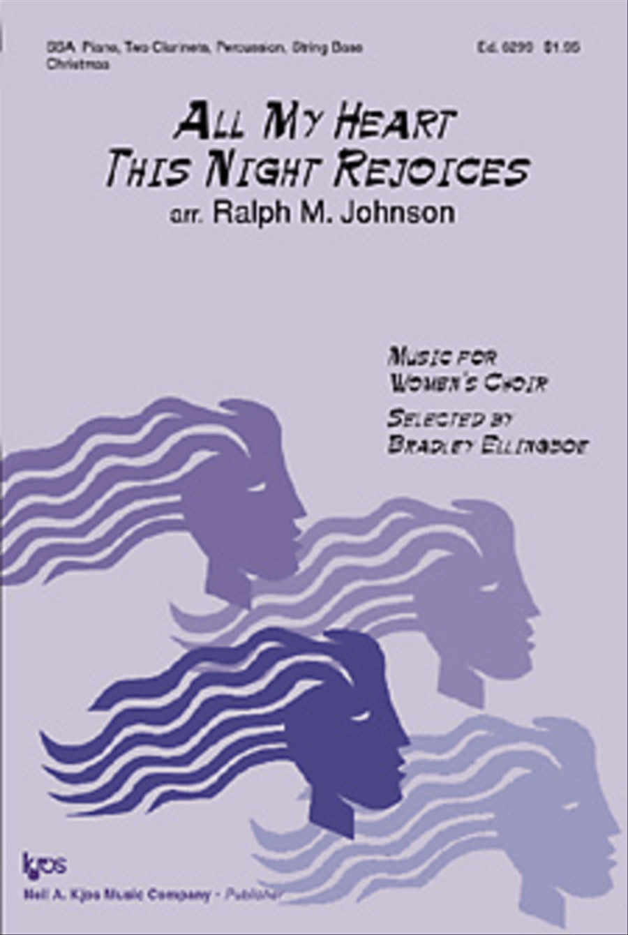 All My Heart This Night Rejoices SSA scores gallery preview page 1