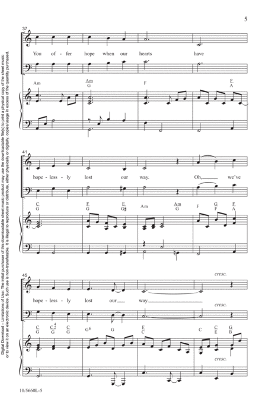 Wonderful, Merciful Savior 4-Part scores gallery preview page 5
