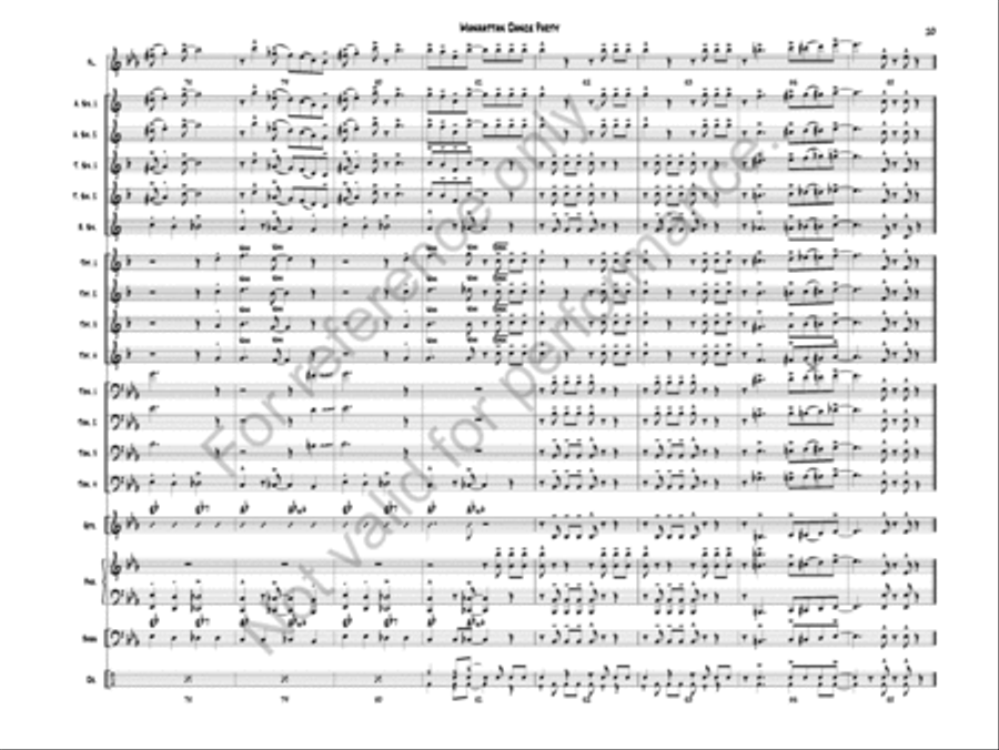Manhattan Dance Party Manhattan Dance Party Jazz Ensemble scores gallery preview page 12