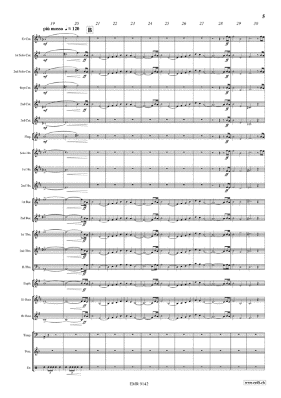 For A Few Dollars More Brass Band scores gallery preview page 6