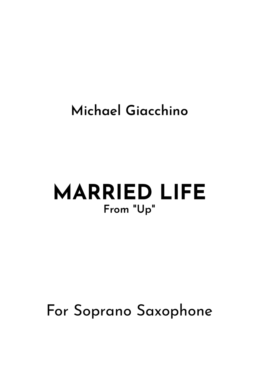 Married Life Soprano Saxophone scores gallery preview page 1