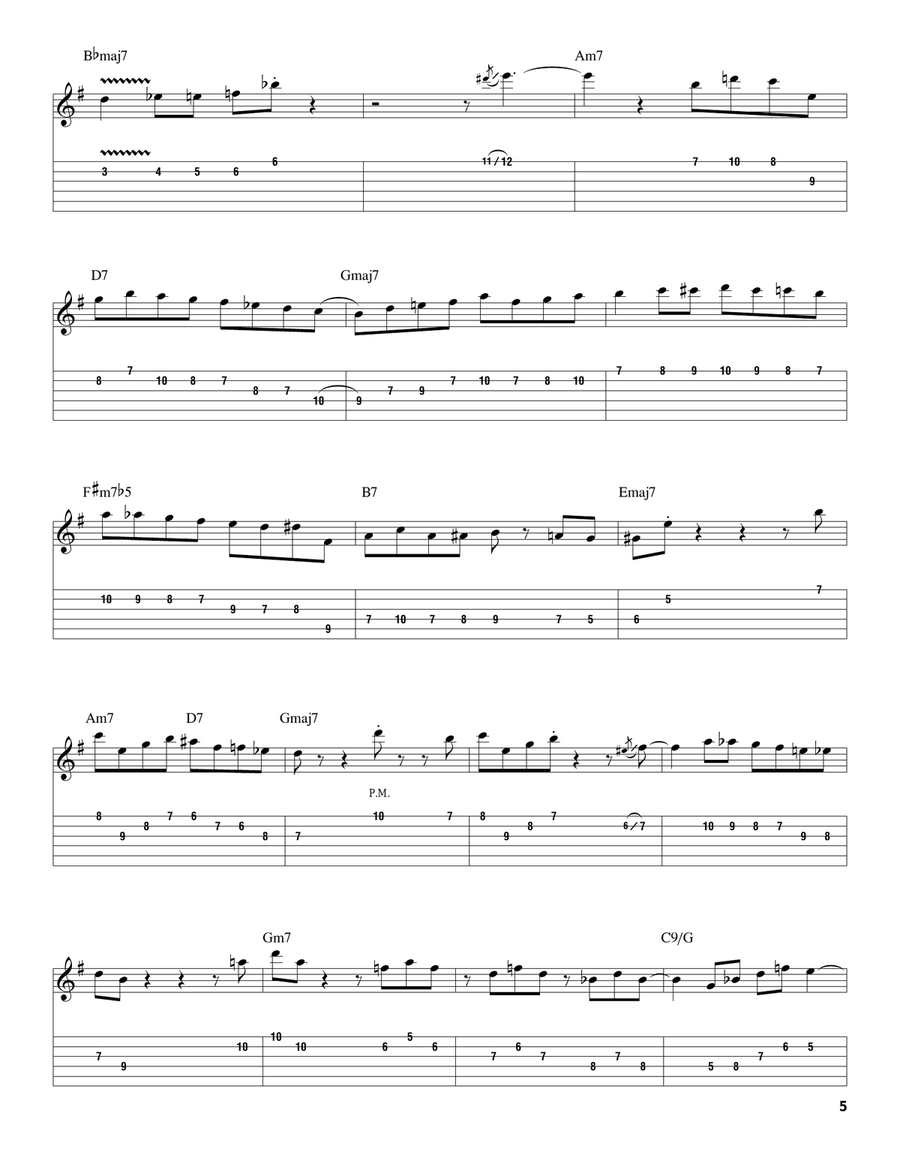 I'll Remember April Electric Guitar scores gallery preview page 5