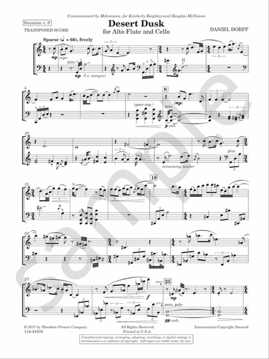 Desert Dusk Desert Dusk Chamber Music scores gallery preview page 3