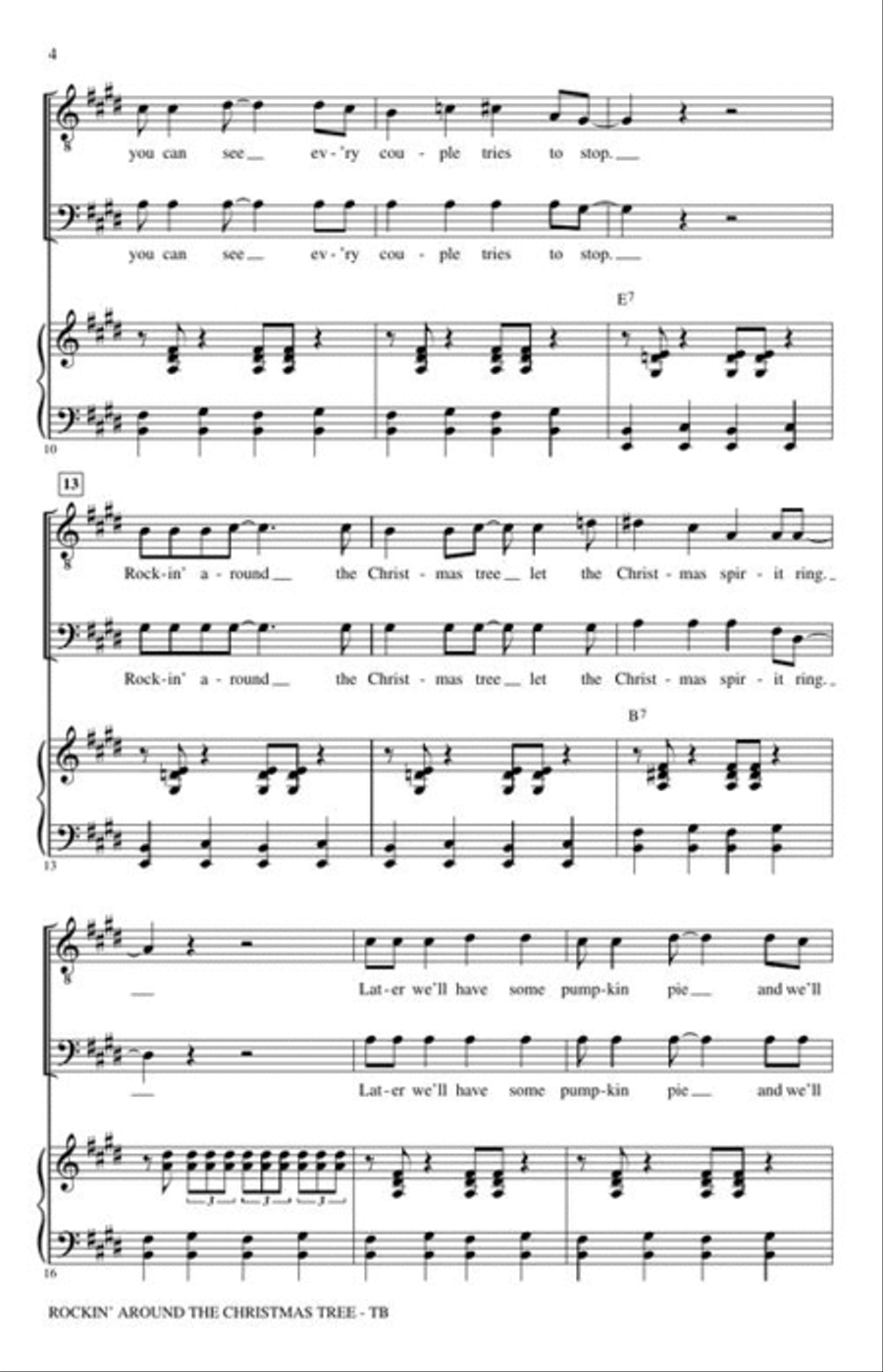 <br>Sheet music extract