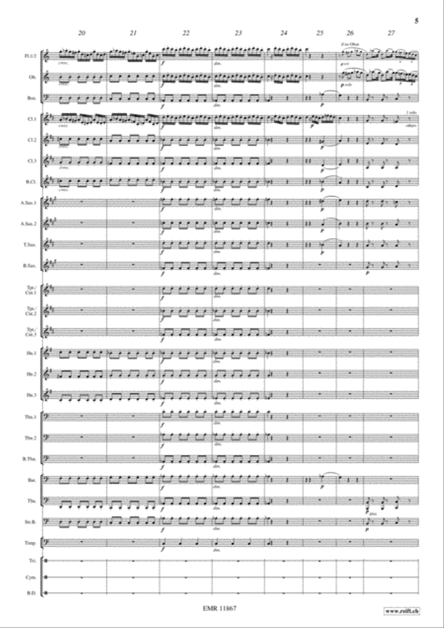 L'Italiana in Algeri Concert Band scores gallery preview page 6