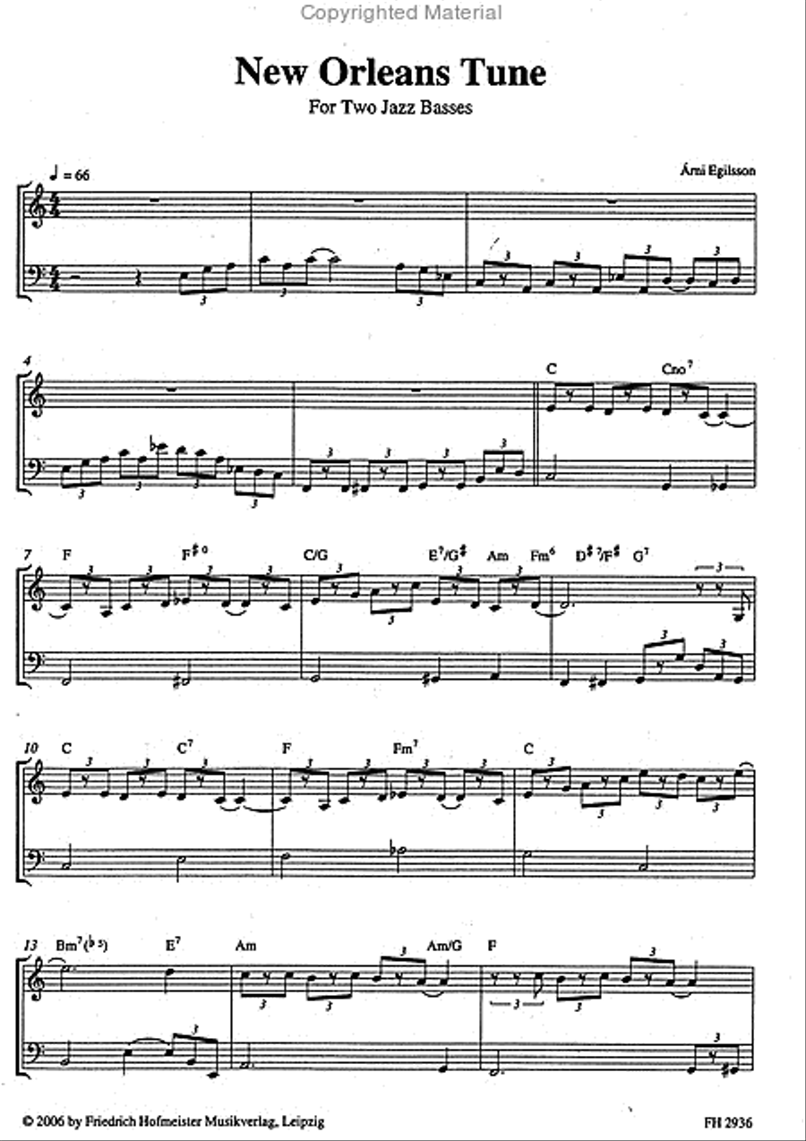 New Orleans Tune Double Bass scores gallery preview page 2