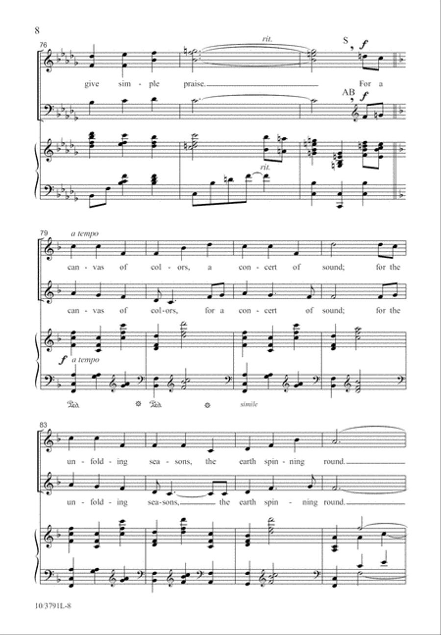 Simple Praise 3-Part scores gallery preview page 9