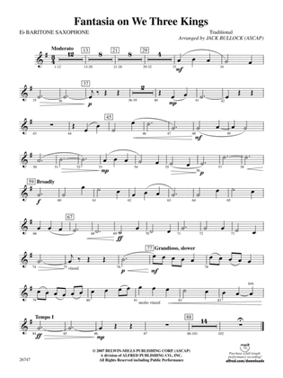 Fantasia on We Three Kings: E-flat Baritone Saxophone